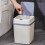 Cubo de basura inteligente con sensor, blanco, de 12 L, sin contacto 15