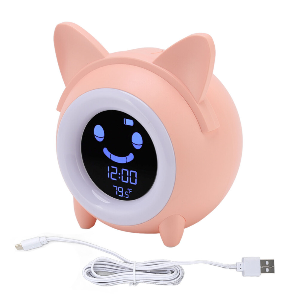 Cartoon Cat Mini Alarm Clock Innovative Snooze Light