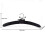 Lebanghui 5 Pack Satin Padded Hangers-black 14