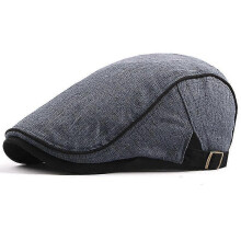 (Blue)Mens Duckbill Newsboy Gatsby Cap Cabbie Beret Flat Ivy Hats