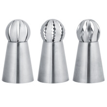 3Pcs/Set Russian Flower Icing Piping Nozzles Tips