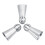 3Pcs/Set Russian Flower Icing Piping Nozzles Tips 4