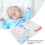 Baby-Meilenstein-Decke 100x75cm Mondmuster 12