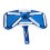 12'' Swimming Pool Curved Blue and White Suction 9