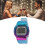 Gradient Color Electronic Watch Large Dial 11