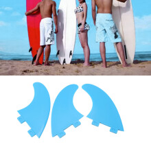 3 Piezas Aletas Thruster Azul para Tabla de Surf 30%GF Longboard