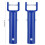 2Pcs Blue Swimming Pool V Shape Clip Brush Head 9