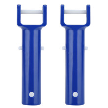 2Pcs Blue Swimming Pool V Shape Clip Brush Head