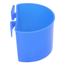 20 Stück Vogel-Futter-Schüssel aus Kunststoff, Wasserschale für Papageien, Vogelkäfig-Futterplatz-Set in Blau, 11x6cm / 4,33x2,36 Zoll