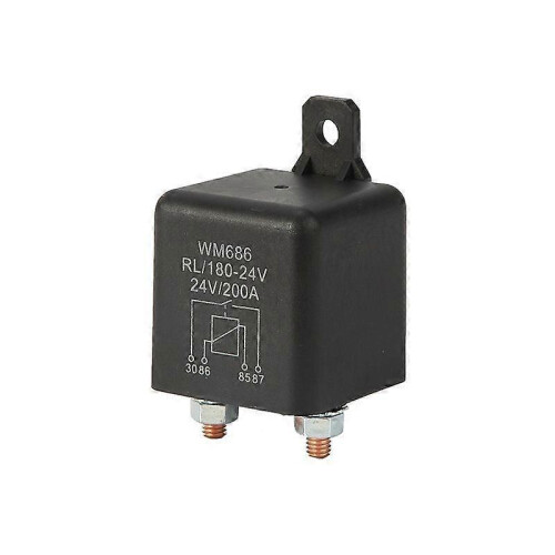 (12V)Car Relay Heavy Duty Split Charge Relay Switch 12V/24V DC 200A 4 Pin Continuous Relay