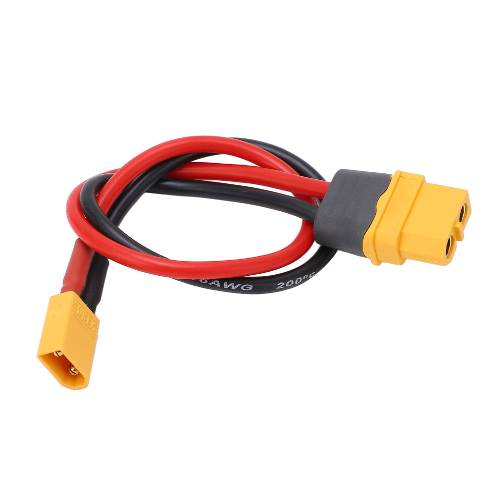 Xt60 Female To Xt30 Male Adapter Cable 23.5Cm 16Awg Silicone For Rc 4951341816835
