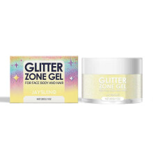 (Neon Yellow)Glitter Gel, Prom Party Rave Stereoscopic Highlight Natural Shine Face Body Gel