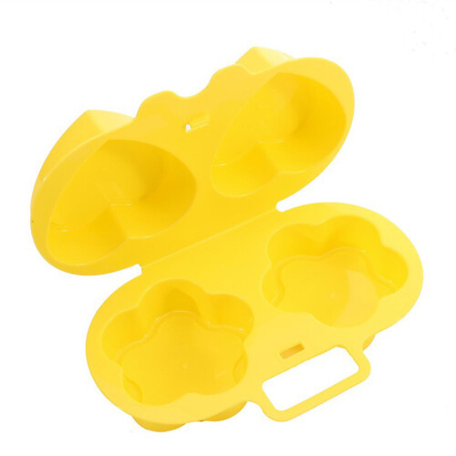 Egg Poacher Microwave Heart Flowers Shape Oven Egg Cups Cookware
