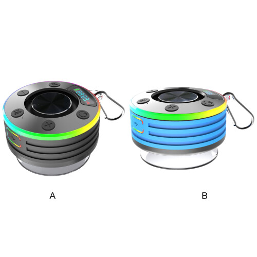 (sky blue) Bluetooth-Compatible 3 Shower Speaker With 360 Surround Sound 2