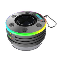 (black) Bluetooth-Compatible 3 Shower Speaker With 360 Surround Sound