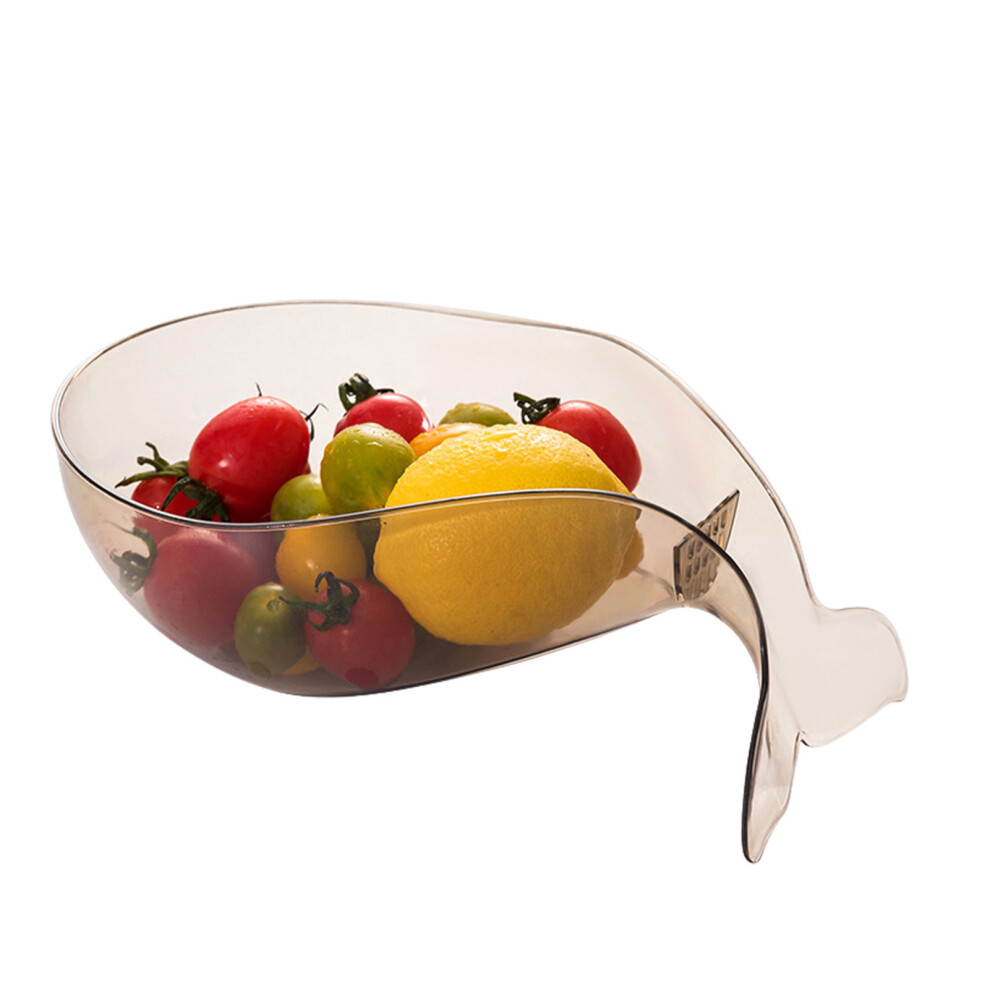 (Transparent black) Fruit Strainer Easy To Drain Water Long-lasting And Steady Bottom-image-OPC-PJMW6JB-NEW