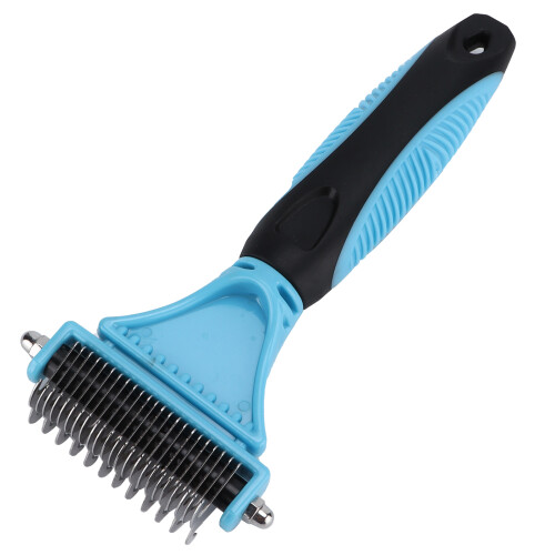 Pet Undercoat Rake Comb Out Tangles Easily 2 Sided 1