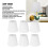 6Pcs White Fabric Lampshades Kit for E14 Bulbs, Modern Minimalist Design 3