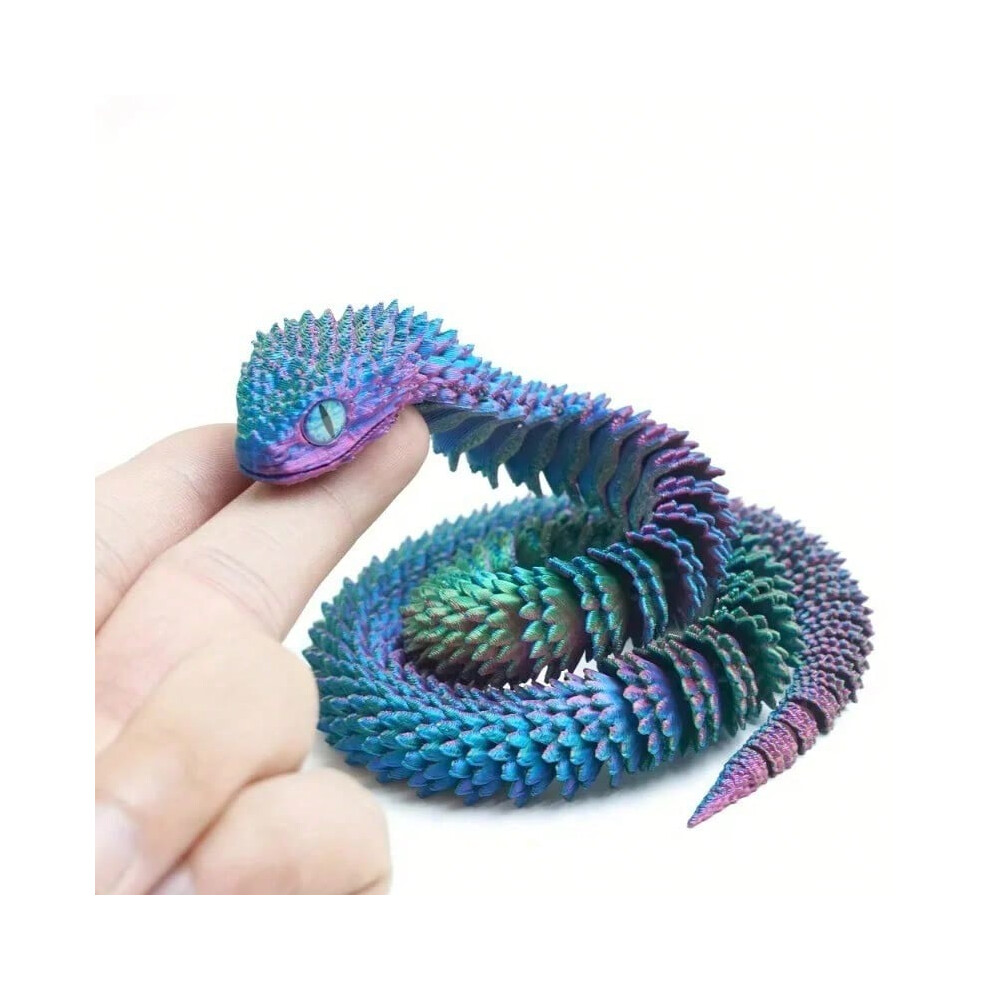 (A, Small) 1pcs 30cm 3D Simulation Snake Toys Funny Lifelike Vipers Scary Toy Novelty Practical Jokes Halloween Interactive Toy-image-OPC-PJMW7MW-NEW