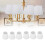 6Pcs White Fabric Lampshades Kit for E14 Bulbs, Modern Minimalist Design 14