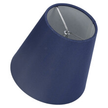 6 Stück Stofflampenschirme A3 02 dunkelblau Ø9,3–14 cm