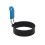 (Blue)Egg Ring, Stainless Steel Egg Ring Molds with Anti-scald Handle 1