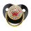 Soft Bling Silikon-Schnuller 6-18 Monate Schwarz 2