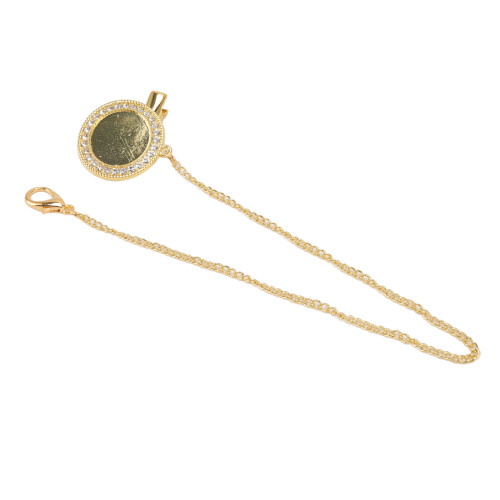 Bling Schnullerclip-Set Gold M, 6-18 Monate, PP/Silikon 2