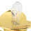 Bling Schnullerclip-Set Gold M, 6-18 Monate, PP/Silikon 4