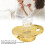 Bling Schnullerclip-Set Gold M, 6-18 Monate, PP/Silikon 6