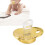 Bling Schnullerclip-Set Gold M, 6-18 Monate, PP/Silikon 16