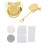 Bling Schnullerclip-Set Gold M, 6-18 Monate, PP/Silikon 2