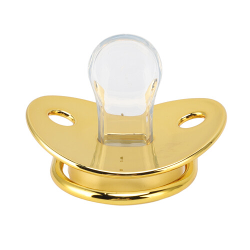 Bling Schnullerclip-Set Gold M, 6-18 Monate, PP/Silikon
