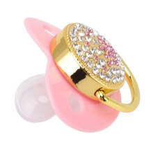 Chupete de silicona Ultra Light Bling 6-18 meses Rosa
