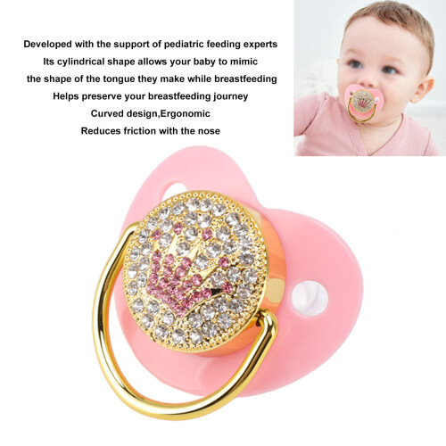 Ultralight Bling Silikon-Schnuller 6-18 Monate Pink 2