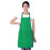 (Green)12 Pack Plain Bib Aprons With 2 Pockets - Black Unisex Commercial Apron Bulk 1