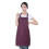 (Purple)12 Pack Plain Bib Aprons With 2 Pockets - Black Unisex Commercial Apron Bulk 1