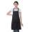 (Black)12 Pack Plain Bib Aprons With 2 Pockets - Black Unisex Commercial Apron Bulk 3