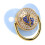 Blau 6-18M Soft-Touch Silikon-Schnuller Bling 16