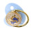 Blau 6-18M Soft-Touch Silikon-Schnuller Bling 6