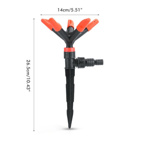 ABS Gartensprinkler 360 drehbar 26,5  14 cm 2