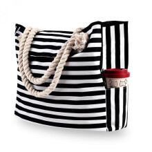 Extra Large Waterproof Canvas Beach Bag for Travel, Fitness, and Swimming