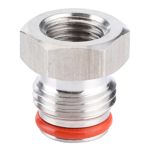 1/4in FFL x 19/32in‑18 UNF Plug Adapter Connector