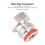1/4in FFL x 19/32in‑18 UNF Plug Adapter Connector 15