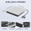 Εξωτερική μονάδα CD DVD +/-RW, φορητή μονάδα εγγραφής CD & DVD ROM, λευκό 7