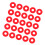 25Pcs Red Silicone Grolsch Gaskets for Swing Flip 5
