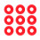 25Pcs Red Silicone Grolsch Gaskets for Swing Flip 13