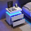 LED Nachttafel - MUVOE - Modern - 2 Lades - Multikleur - Hedendaags Ontwerp 2