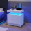 LED Nachttafel - MUVOE - Modern - 2 Lades - Multikleur - Hedendaags Ontwerp 3