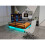 Parc noir avec support réglable, éclairage LED et panier de rangement sous le lit. 4